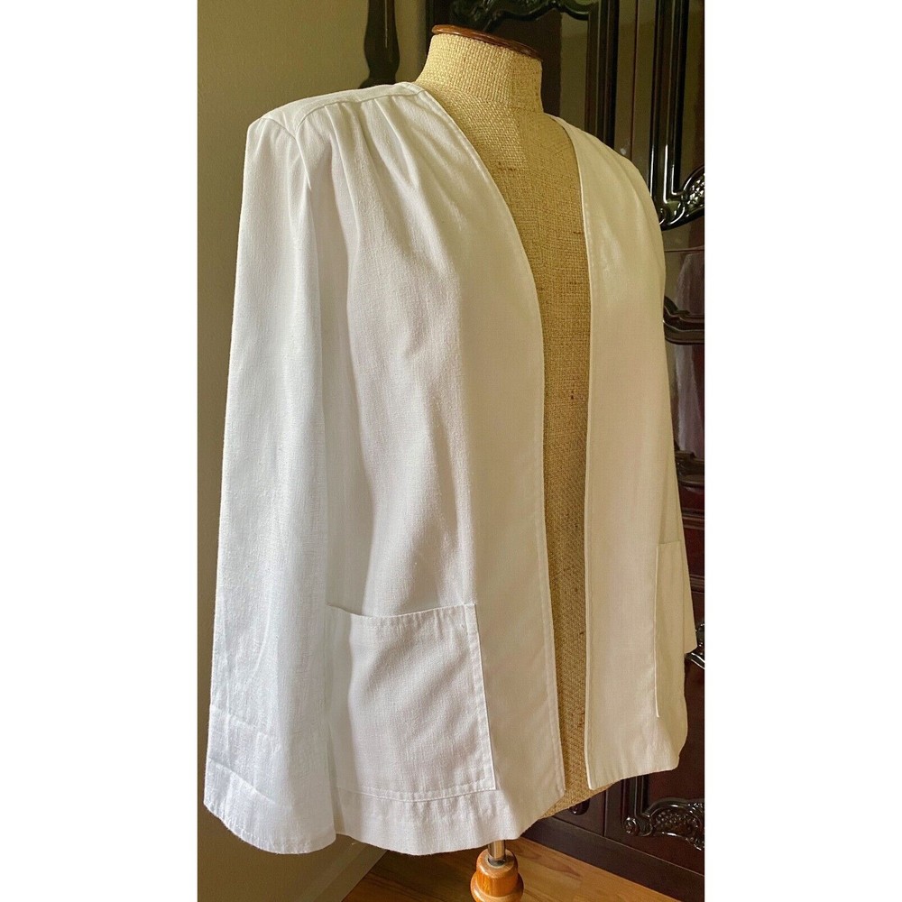 EUC Catalina California Vintage 80s/90s White Blazer Jacket Size 10